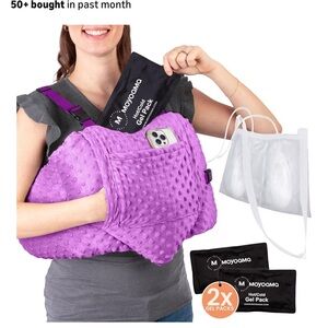 Elegant Purple Textured Women's Bra